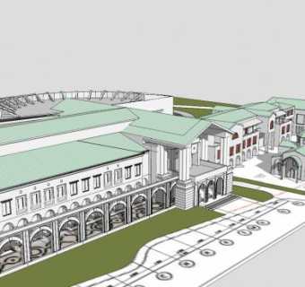 塞浦路斯岛国诚市建筑SU模型下载_sketchup草图大师SKP模型