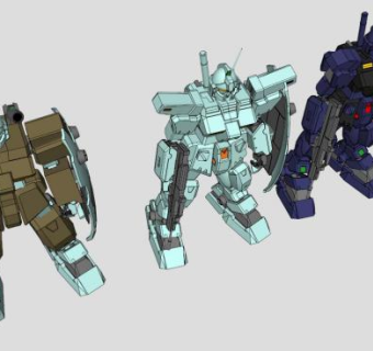 高达敢达机器人SU模型_su模型下载 草图大师模型_SKP模型