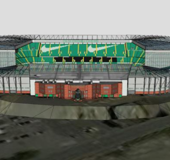 凯尔特公园户外建筑SU模型下载_sketchup草图大师SKP模型