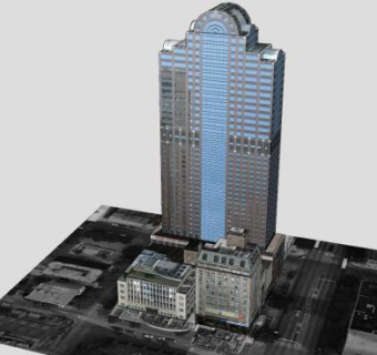 城市地点街区建筑SU模型下载_sketchup草图大师SKP模型