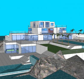 现代家具别墅SU模型下载_sketchup草图大师SKP模型