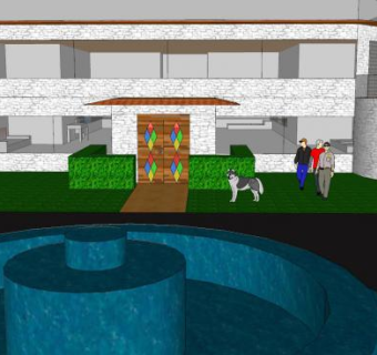 亚历克斯房子建筑SU模型下载_sketchup草图大师SKP模型