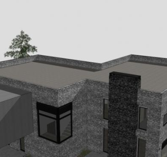 豪华宅邸别墅SU模型下载_sketchup草图大师SKP模型