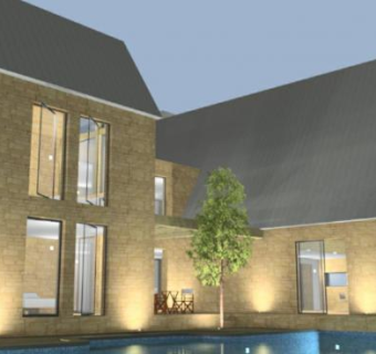 现代豪宅住宅SU模型下载_sketchup草图大师SKP模型