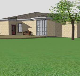 现代平方别墅建筑SU模型下载_sketchup草图大师SKP模型