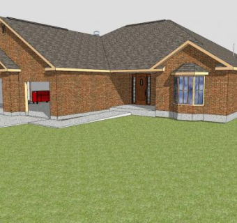 乡村建筑别墅SU模型下载_sketchup草图大师SKP模型