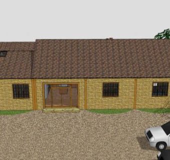 户外别墅建筑SU模型下载_sketchup草图大师SKP模型