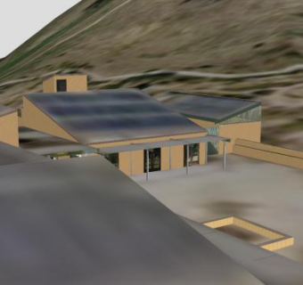 奥杜邦中心德布斯公园建筑SU模型下载_sketchup草图大师SKP模型