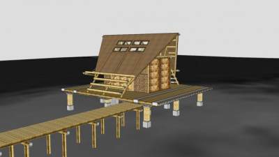 多功能别墅建筑SU模型下载_sketchup草图大师SKP模型