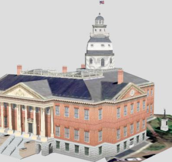 马里兰州房子办公大厦SU模型下载_sketchup草图大师SKP模型