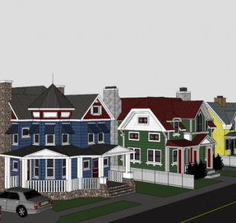 维多利亚时代别墅SU模型下载_sketchup草图大师SKP模型