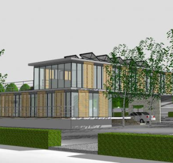 户外建筑景观别墅SU模型下载_sketchup草图大师SKP模型