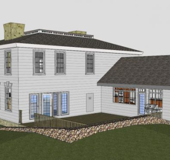 萨勒姆汤屋建筑SU模型下载_sketchup草图大师SKP模型