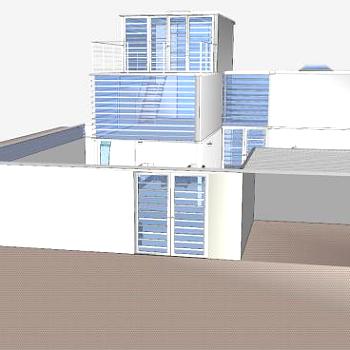 现代别墅住宅小区SU模型下载_sketchup草图大师SKP模型