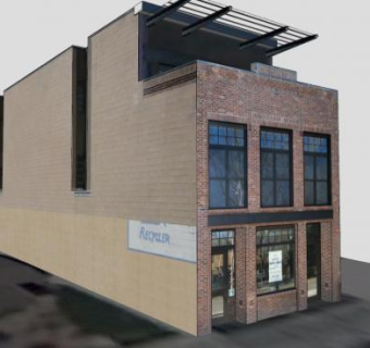 现代户外建筑别墅SU模型下载_sketchup草图大师SKP模型