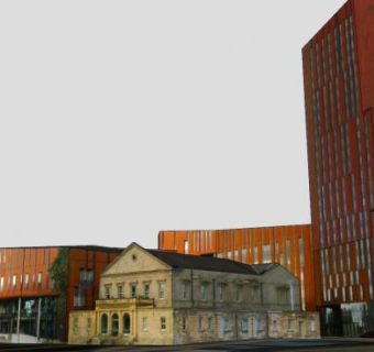 广播大厦办公楼SU模型下载_sketchup草图大师SKP模型