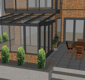 温哥华四季建筑阳光房SU模型下载_sketchup草图大师SKP模型