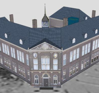 维恩达姆博物馆建筑SU模型下载_sketchup草图大师SKP模型