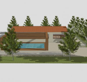 现代小别墅建筑SU模型下载_sketchup草图大师SKP模型