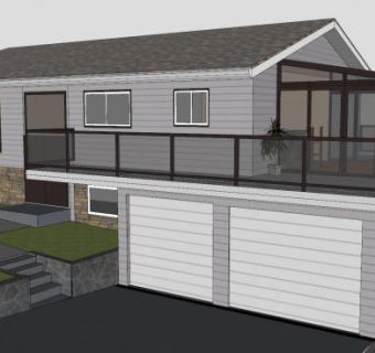 温哥华阳光房建筑SU模型下载_sketchup草图大师SKP模型