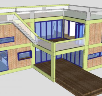小别墅建筑SU模型下载_sketchup草图大师SKP模型
