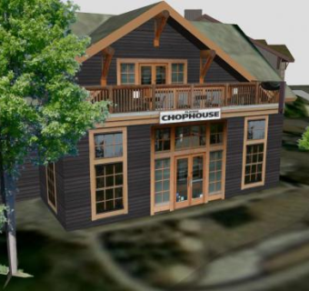 市场和菜馆建筑SU模型下载_sketchup草图大师SKP模型