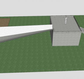 公园简易滑梯设计SU模型下载_sketchup草图大师SKP模型