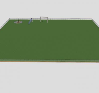 大操场的游玩设施SU模型下载_sketchup草图大师SKP模型