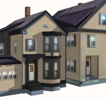 住宅房屋别墅建筑SU模型下载_sketchup草图大师SKP模型