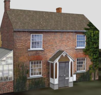 老式住宅建筑别墅SU模型下载_sketchup草图大师SKP模型