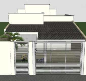 现代别墅车库SU模型下载_sketchup草图大师SKP模型