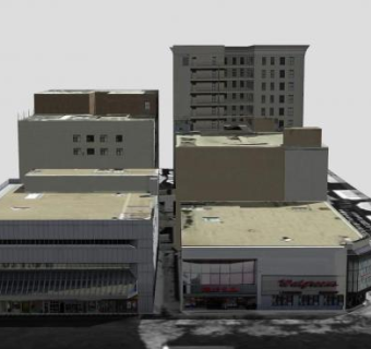 现代建筑宾馆别墅SU模型下载_sketchup草图大师SKP模型