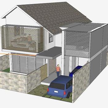 典型<em>房子</em>别墅SU模型下载_sketchup草图大师SKP模型