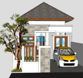 别墅小房子建筑SU模型下载_sketchup草图大师SKP模型