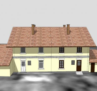 双层房子建筑别墅SU模型下载_sketchup草图大师SKP模型