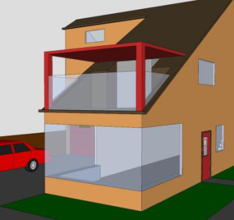 多层房子建筑SU模型下载_sketchup草图大师SKP模型
