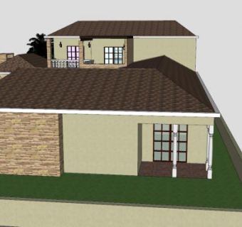现代住宅豪华别墅SU模型下载_sketchup草图大师SKP模型