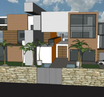 度假别墅建筑SU模型下载_sketchup草图大师SKP模型