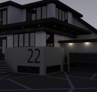 现代住宅别墅外观SU模型下载_sketchup草图大师SKP模型