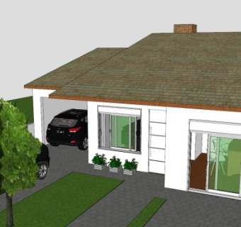 标准车库房屋建筑SU模型下载_sketchup草图大师SKP模型