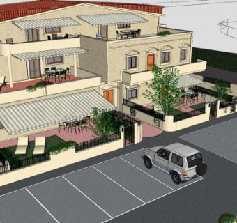 住宅居住别墅SU模型下载_sketchup草图大师SKP模型