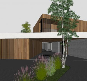 室外房子别墅建筑SU模型下载_sketchup草图大师SKP模型