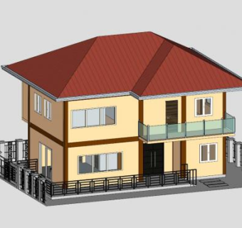 住宅别墅现代建筑SU模型下载_sketchup草图大师SKP模型