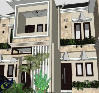 现代豪华别墅建筑SU模型下载_sketchup草图大师SKP模型