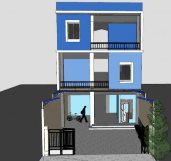 公寓住宅别墅SU模型下载_sketchup草图大师SKP模型