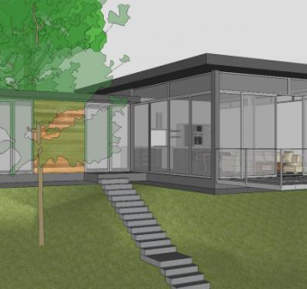 现代别墅户外乡村建筑SU模型下载_sketchup草图大师SKP模型