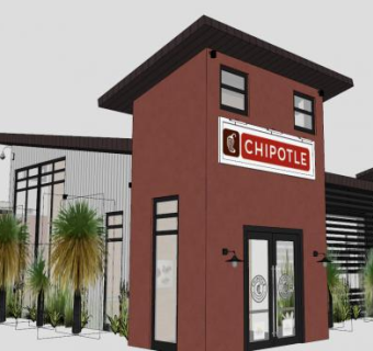 联排建筑住宅别墅SU模型下载_sketchup草图大师SKP模型