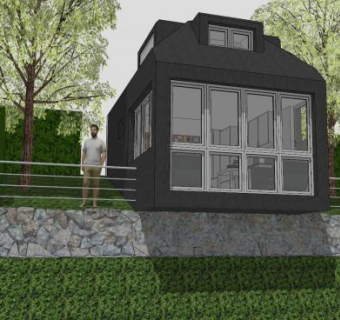 小房子建筑别墅SU模型下载_sketchup草图大师SKP模型