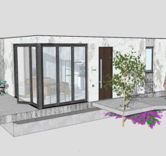 老年住房别墅SU模型下载_sketchup草图大师SKP模型