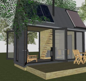 乡村景观建筑别墅SU模型下载_sketchup草图大师SKP模型